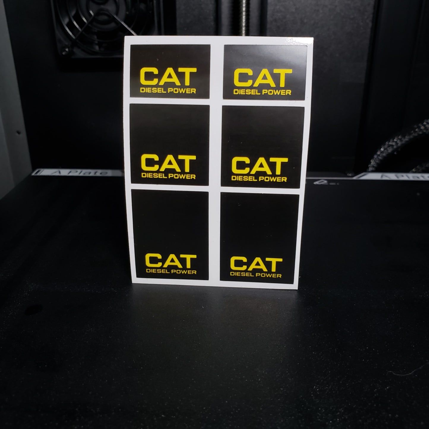 1/25 Oldschool Yellow on Black MudFlap