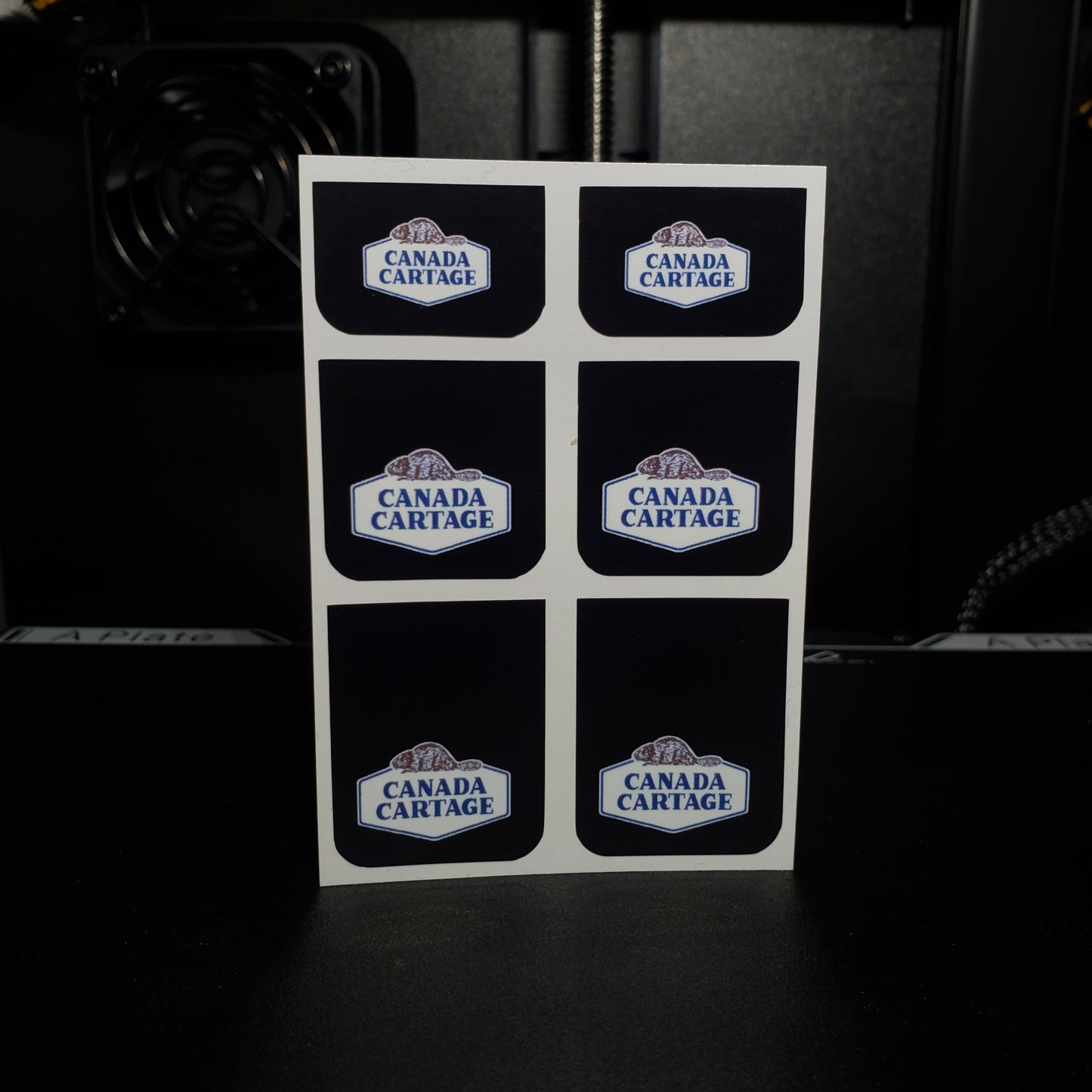 1/25 Canada Cartage on Black MudFlap