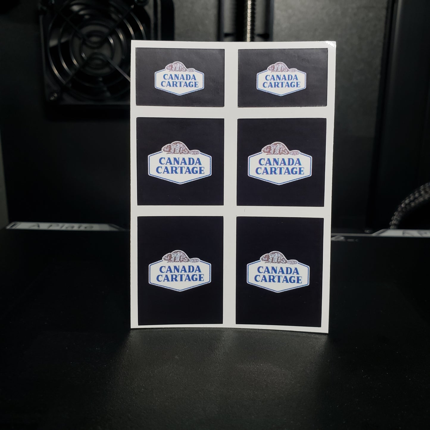 1/25 Canada Cartage on Black MudFlap