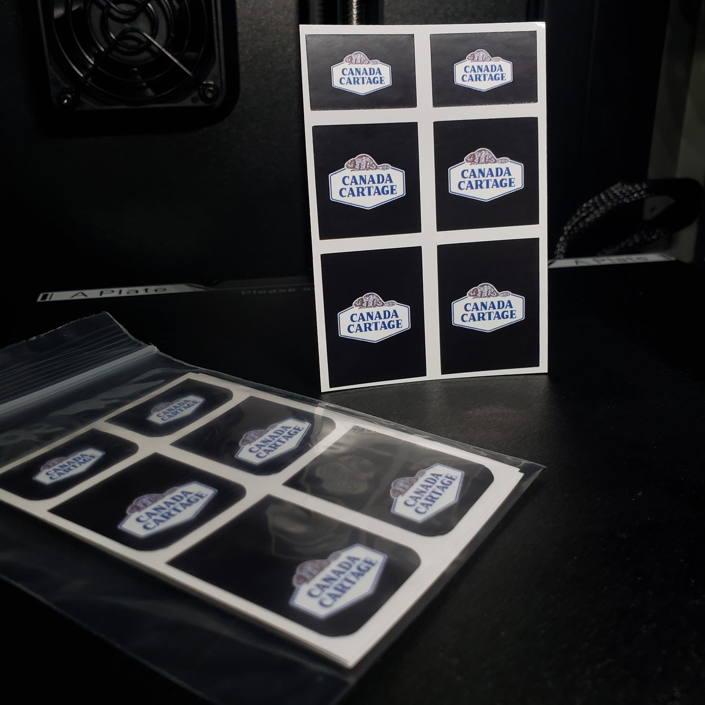 1/25 Canada Cartage on Black MudFlap