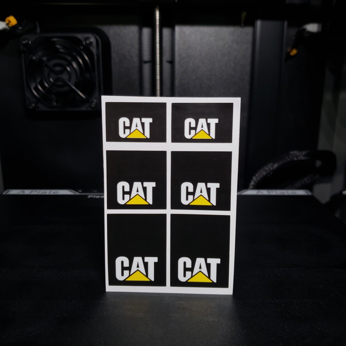 1/25 Yellow on Black MudFlap