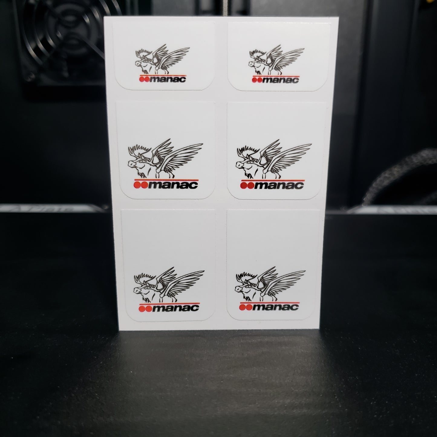 1/25 Manac Style #2 on White MudFlap