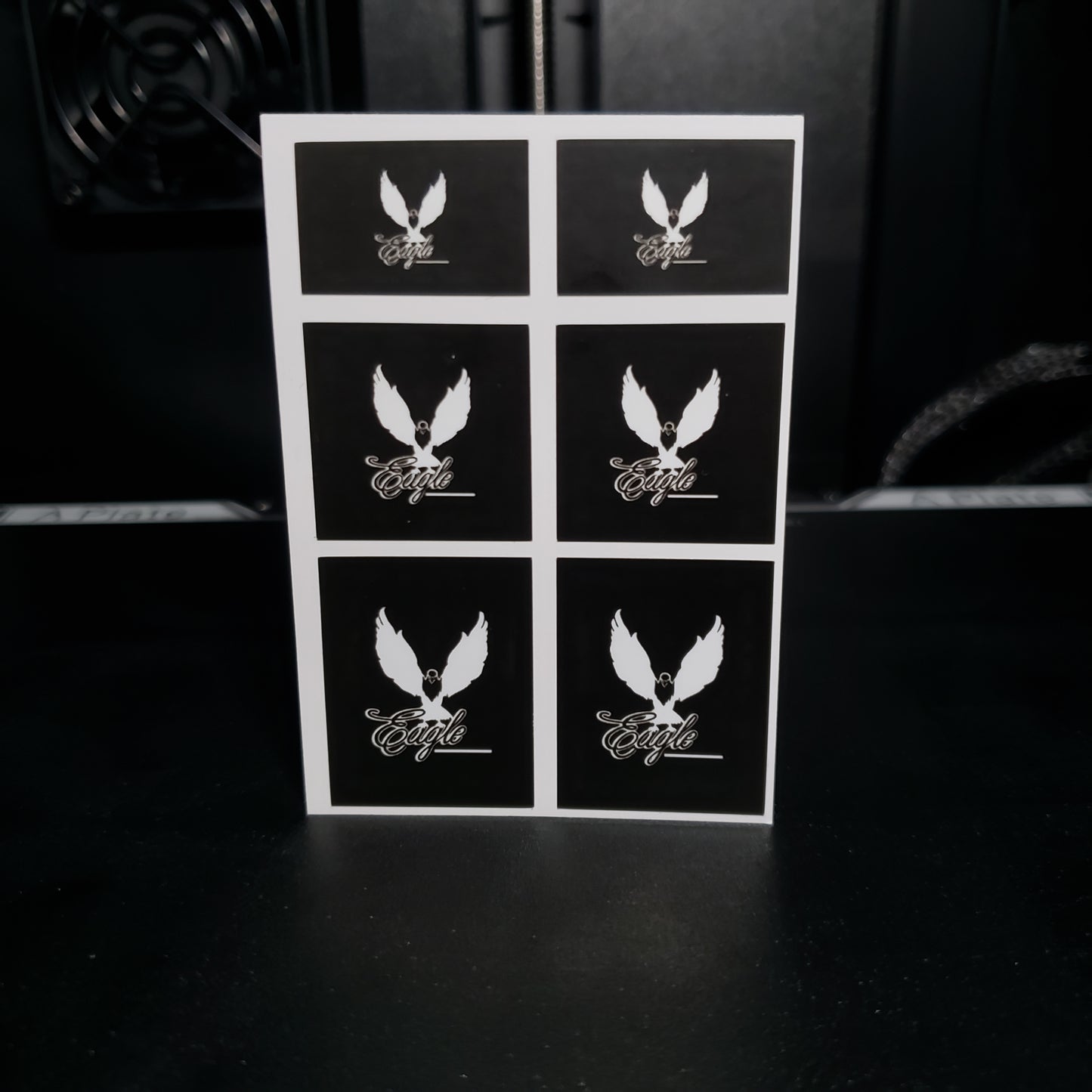 1/25 International Eagle on Black MudFlap
