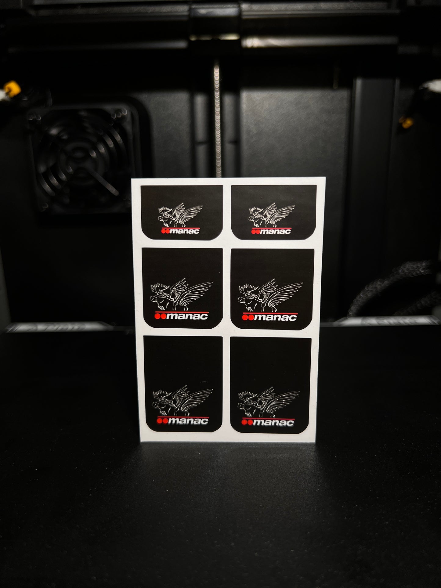 1/25 Manac Style #2 on Black MudFlap