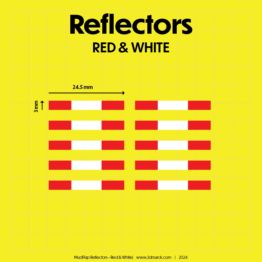 1/25 Reflector for Mud Flaps