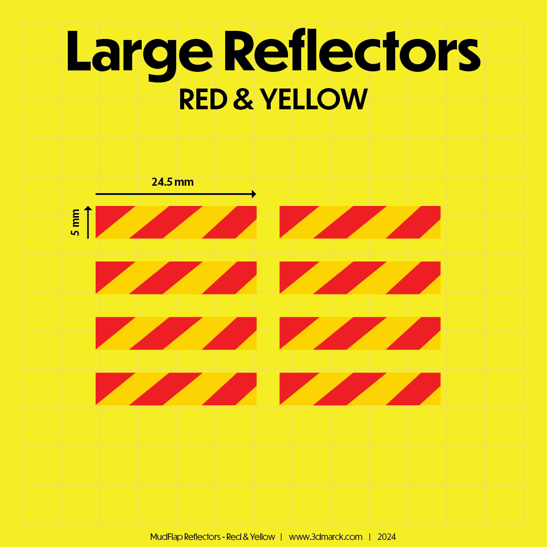 1/25 Large Reflector for Mud Flaps