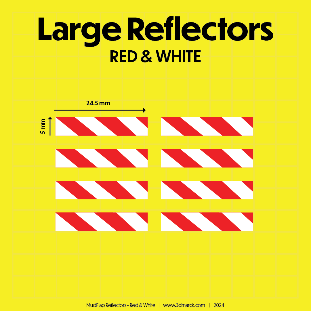 1/25 Large Reflector for Mud Flaps