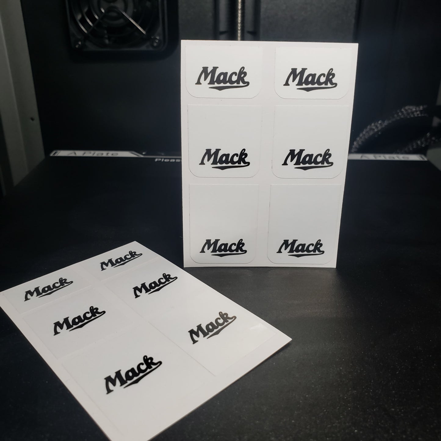 1/25 OldSchool Mack on White MudFlap