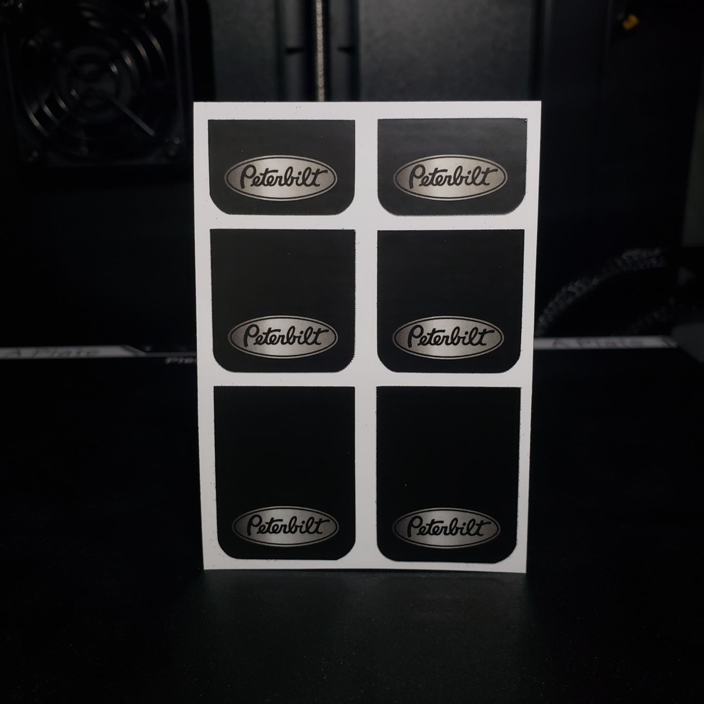 1/25 Chrome Peterbilt MudFlap