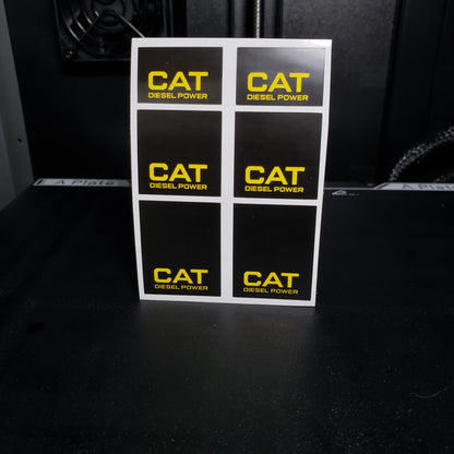 1/25 Oldschool Yellow on Black MudFlap