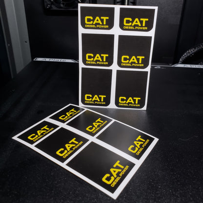 1/25 Oldschool Yellow on Black MudFlap
